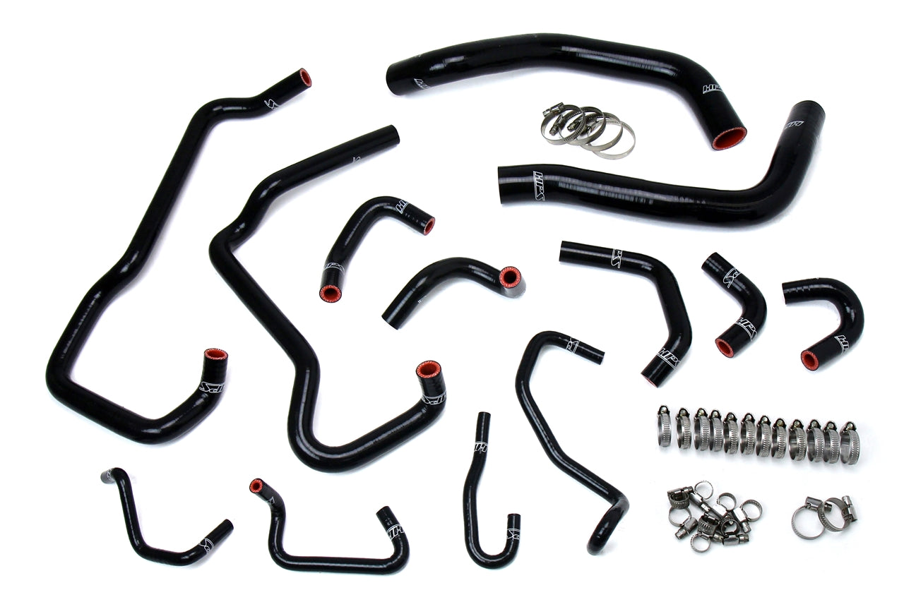 HPS Performance Silicone Hose Kit - Radiator and Heater Hose 57-1581-BLK