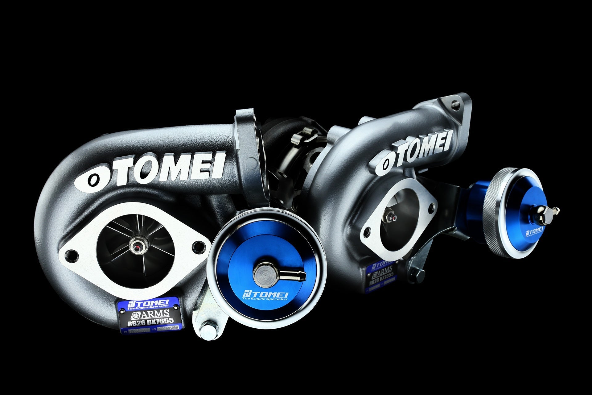 TOMEI - 1989-2002 NISSAN BNR32 / BCNR33 / BNR34 Skyline GT-R RB26DETT Ball Bearing Turbocharger Kit ARMS BX7655(TB403A-NS05A)