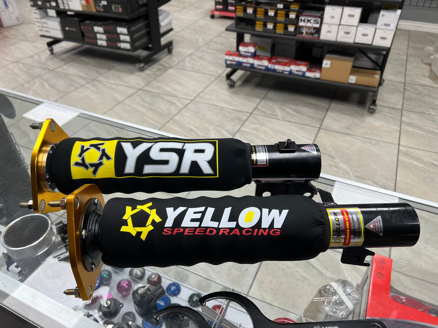 YSR Logo Coilover Suspension Shock Covers - Universal