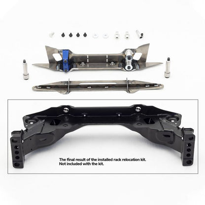 wisefab - NISSAN 350Z / INFINITI G35 Front Drift Angle Lock Kit with Rack Relocation(WF350 INS)