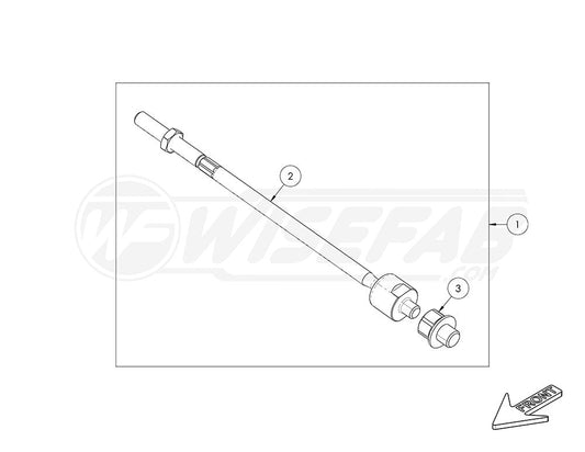 WiseFab - Chevrolet Corvette C5 Front Tie Rod Assembly (WFC60_600A)