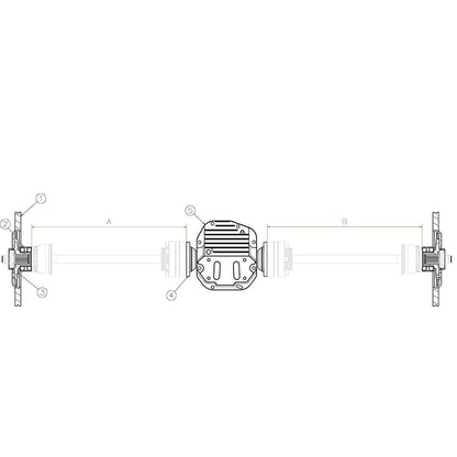 WiseFab - Toyota Supra A90 Rear Wide Axle Halfshafts Kit (WFA919W)