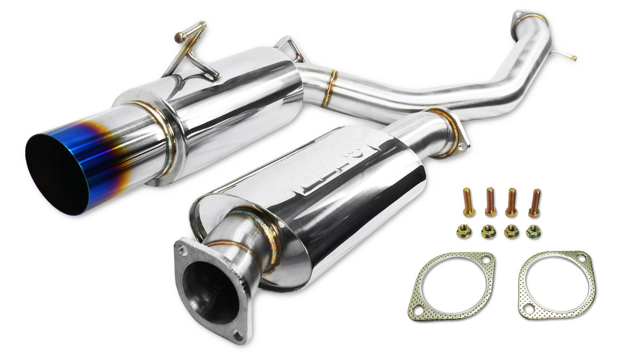 ISR Performance Single GT Exhaust With Burnt Tip - 2009-2020 NISSAN 370Z Z34(IS-GT-370Z-BT)