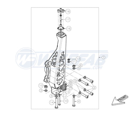 wisefab - NISSAN 350Z / 370Z Front Knuckle Left assembled(WF370_100LA)