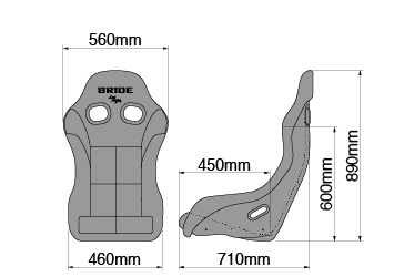 Bride - Zeta IV - Gradation / Super Aramid Carbon Shell [ HA1GSC ]